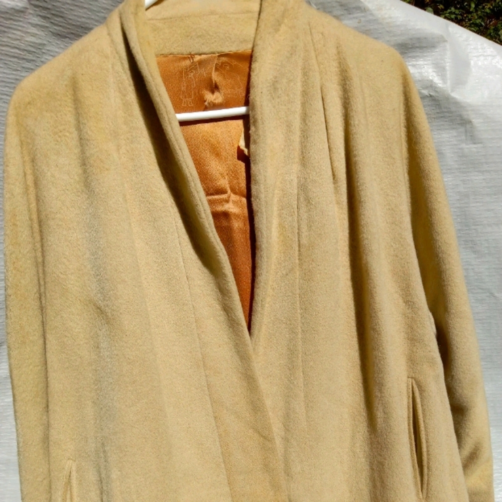 1940's 100% cashmere hand tailored Overcoat